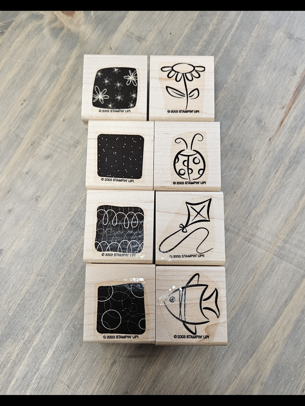 Stampin' Up! Wooden Craft Stamp Set - "Little Layers"